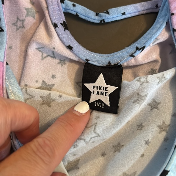 Luxury PixieLane stars one-piece shorta size 8-10 - Picture 3 of 3